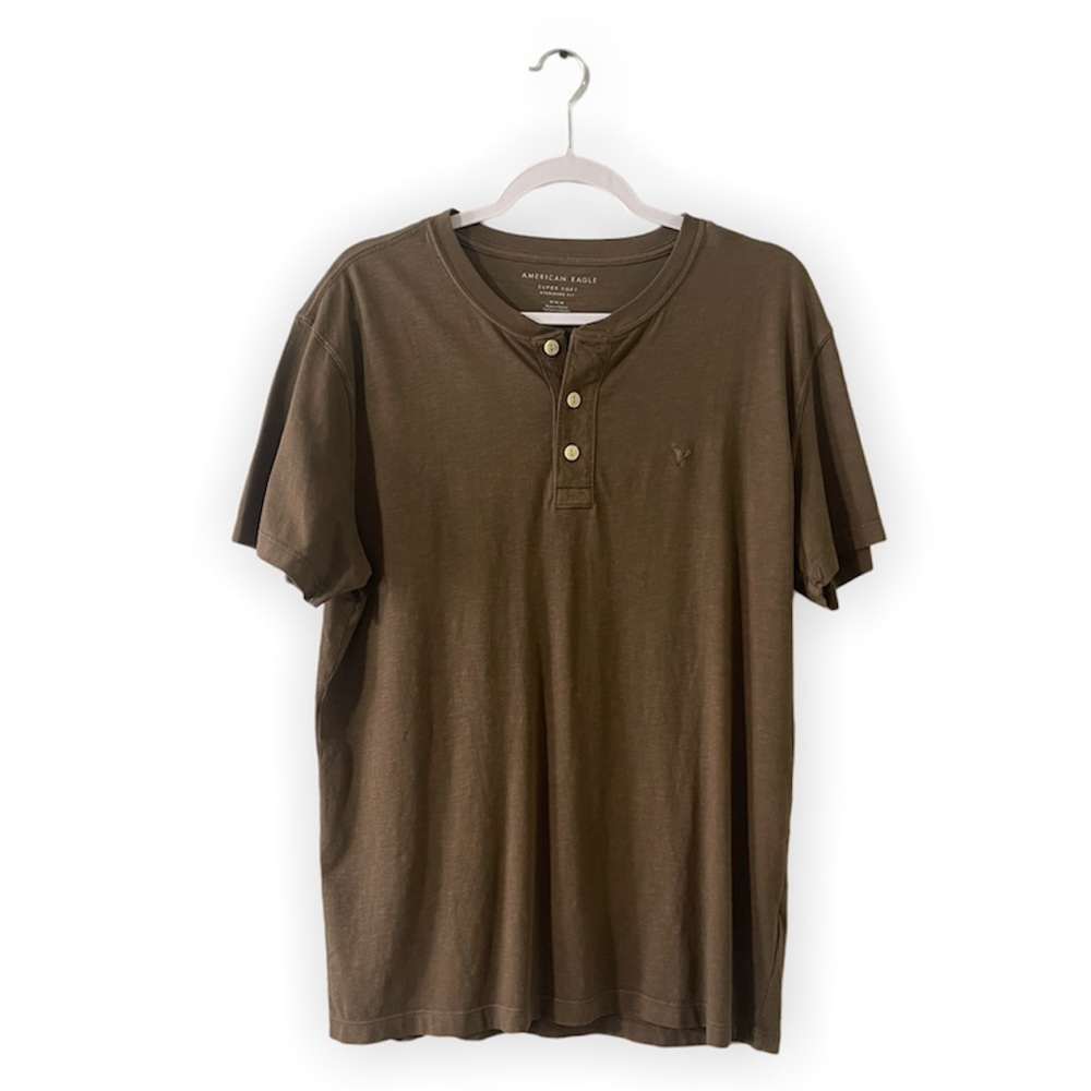 AE Super Soft Slub Henley T-Shirt